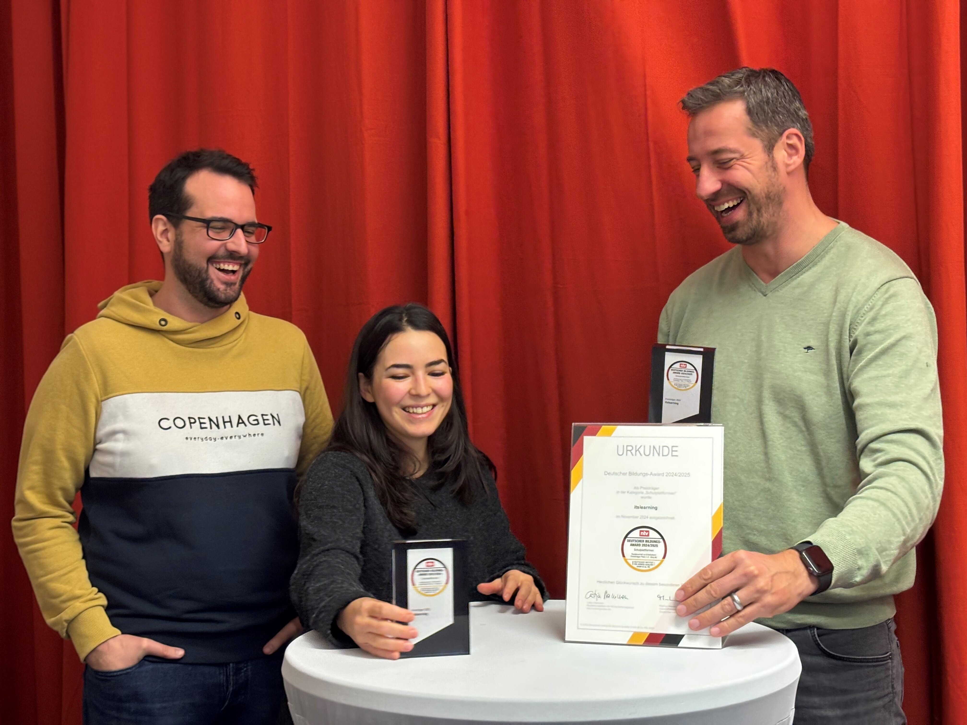 itslearning team receive German Education Award 2024/25